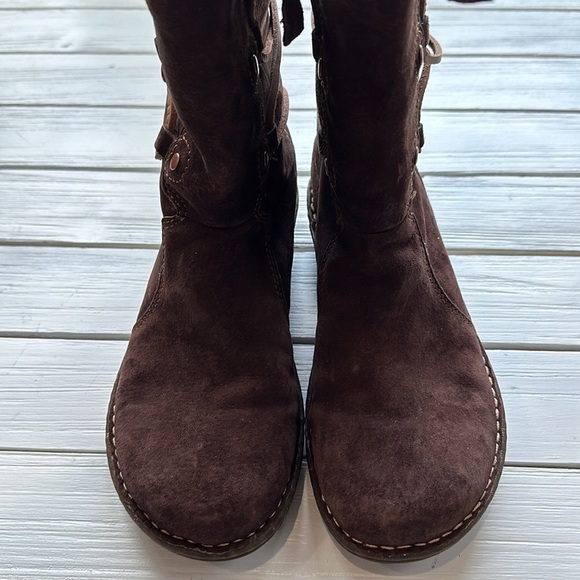 UGG Surfcat Tall Suede Winter Boot Brown size 8 - Picture 3 of 12